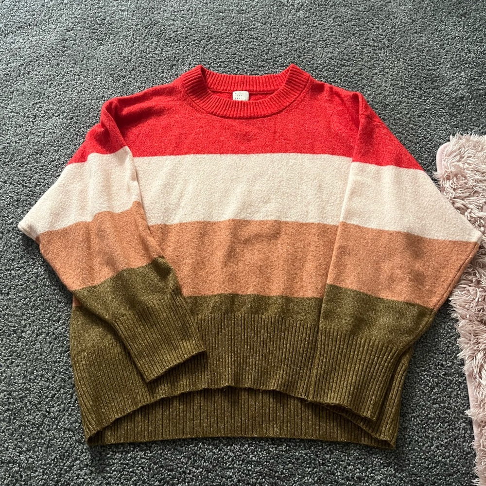 Color block sweater